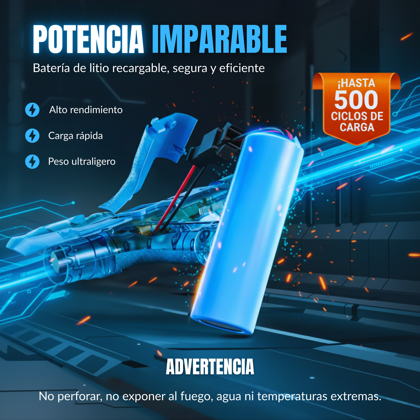 Glock 19 - Pistola de Agua Automática